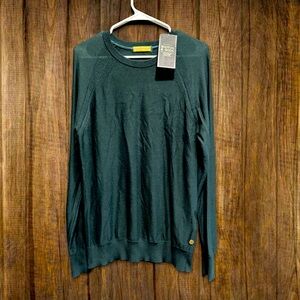 Scotch and Soda fitted dark forest green sweater size L